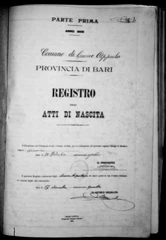 Birth Certificate - Vita Marvulli p.1